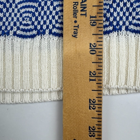 I.C. Isaacs Womens Size Petite L Short Sleeve Knit Sweater Striped - Picture 6 of 7